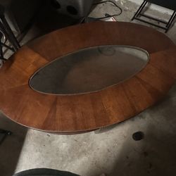 Nfm ( Nebraska Furniture mart) Ranch Style Wood Coffee Table And Two In Tables 