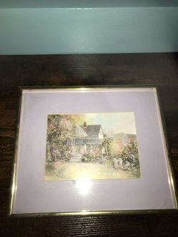 Antique Signed Print 