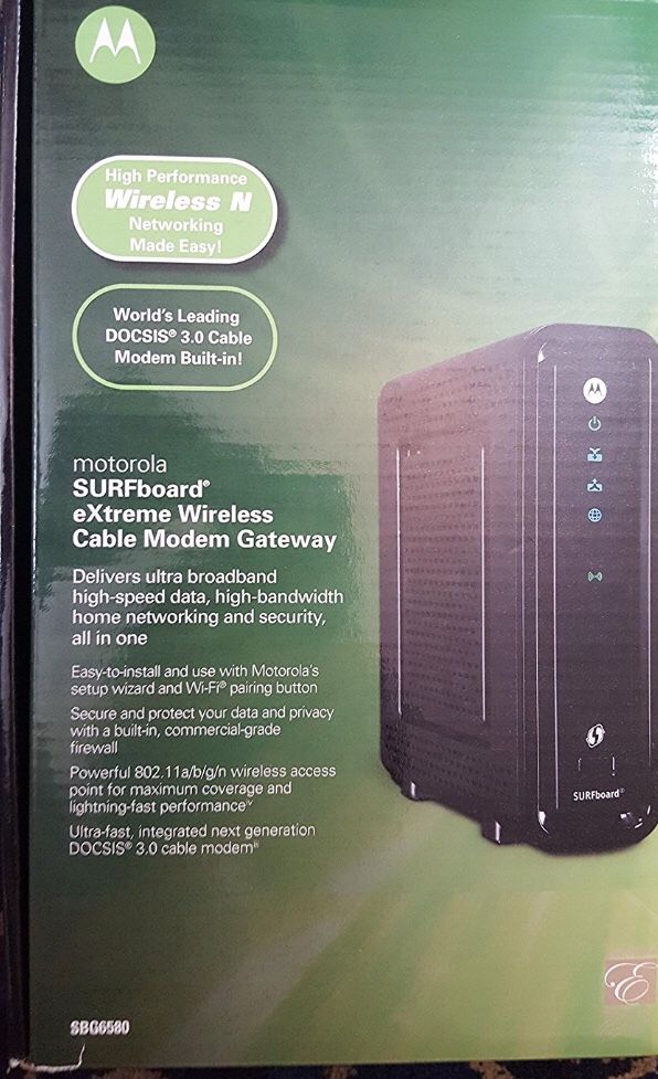Motorola SBG6580 DOCSIS 3.0 Modem/Router