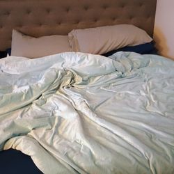 King size bed frame and king mattress for sale