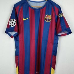 Jersey Barcelona Ronaldinho Camiseta Fútbol Soccer Playera Sise S M L XL
