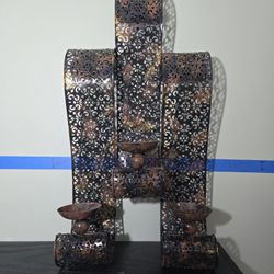 Metal 3-candle Wall Scone 