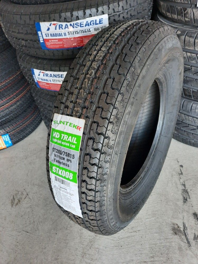 ST205-75-15 Suntek HD Trailer Tire