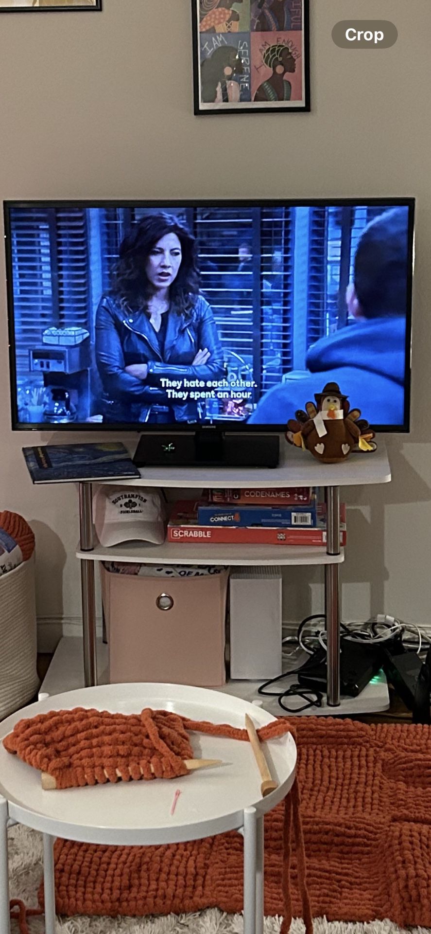 TV Stand White Oak