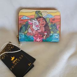 Loungefly Disney Moana stained glass wallet