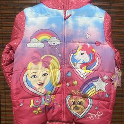Girls Dark Pink Jacket Puffer by Jojo Siwa 💕Size 7/8
