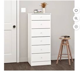 White drawer tall