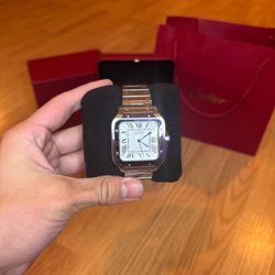 Men’s Luxury Automatic Watch | Santos Roman Numeral 41mm 