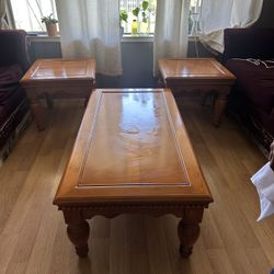 3 Wooden Tables
