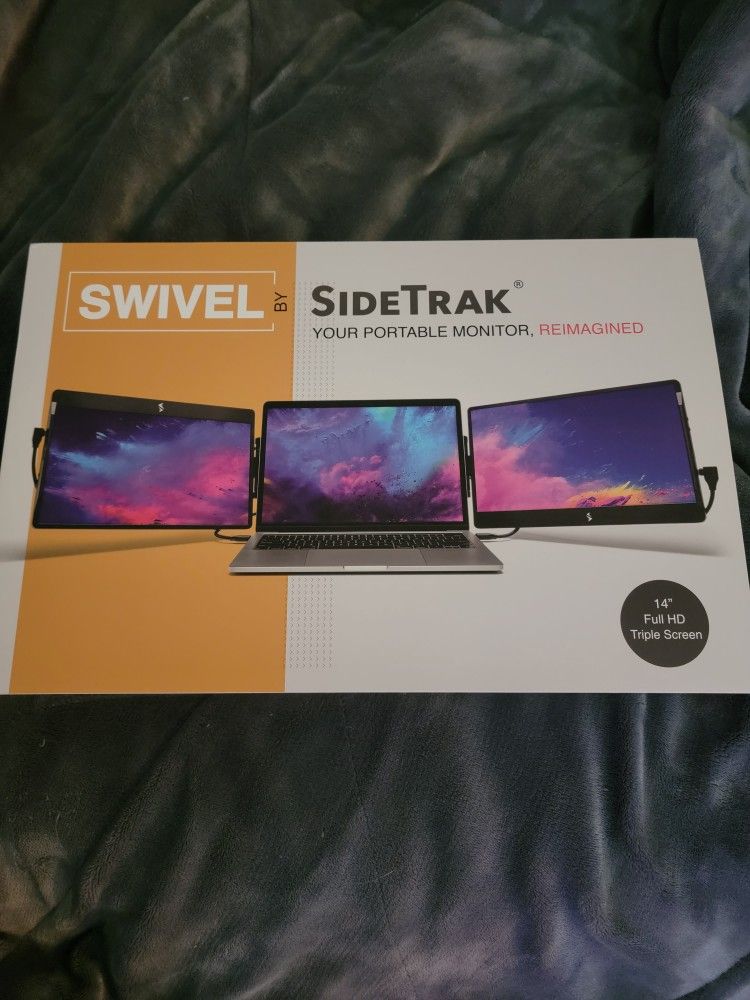 Swivel SideTrak 14" Duel Laptop Monitor