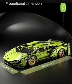1:14 Lamborghini Huracán Building Block Set-1280 pcs