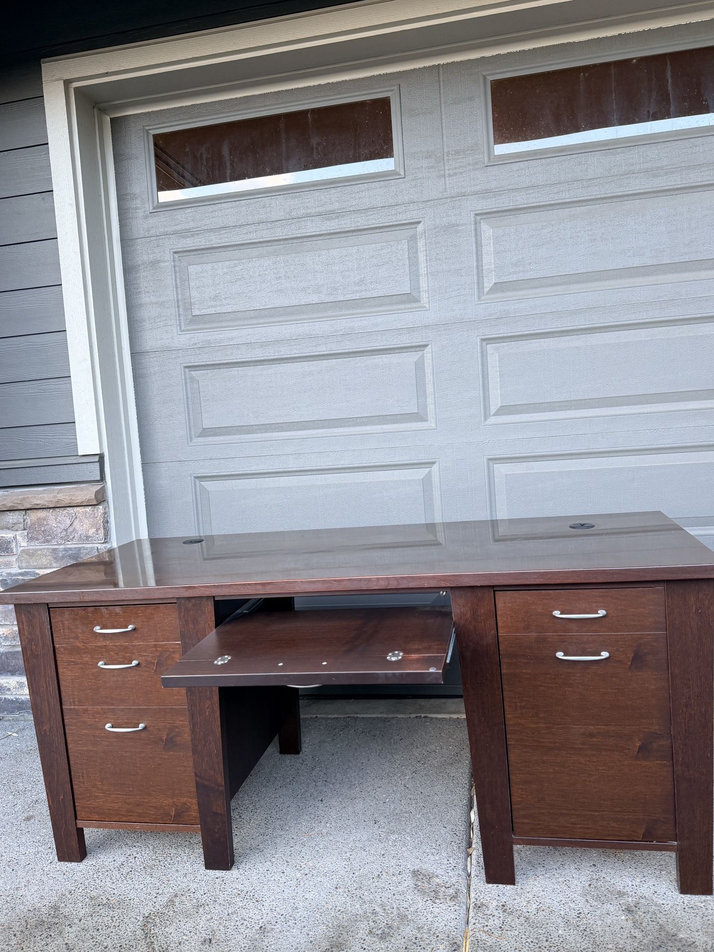 Dania Furniture Desk and File Cabinet