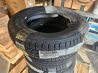 (2) Firestone Winterforce CV Winter/Snow  Commercial Like Truck Tires 195/75R16C 107 R D