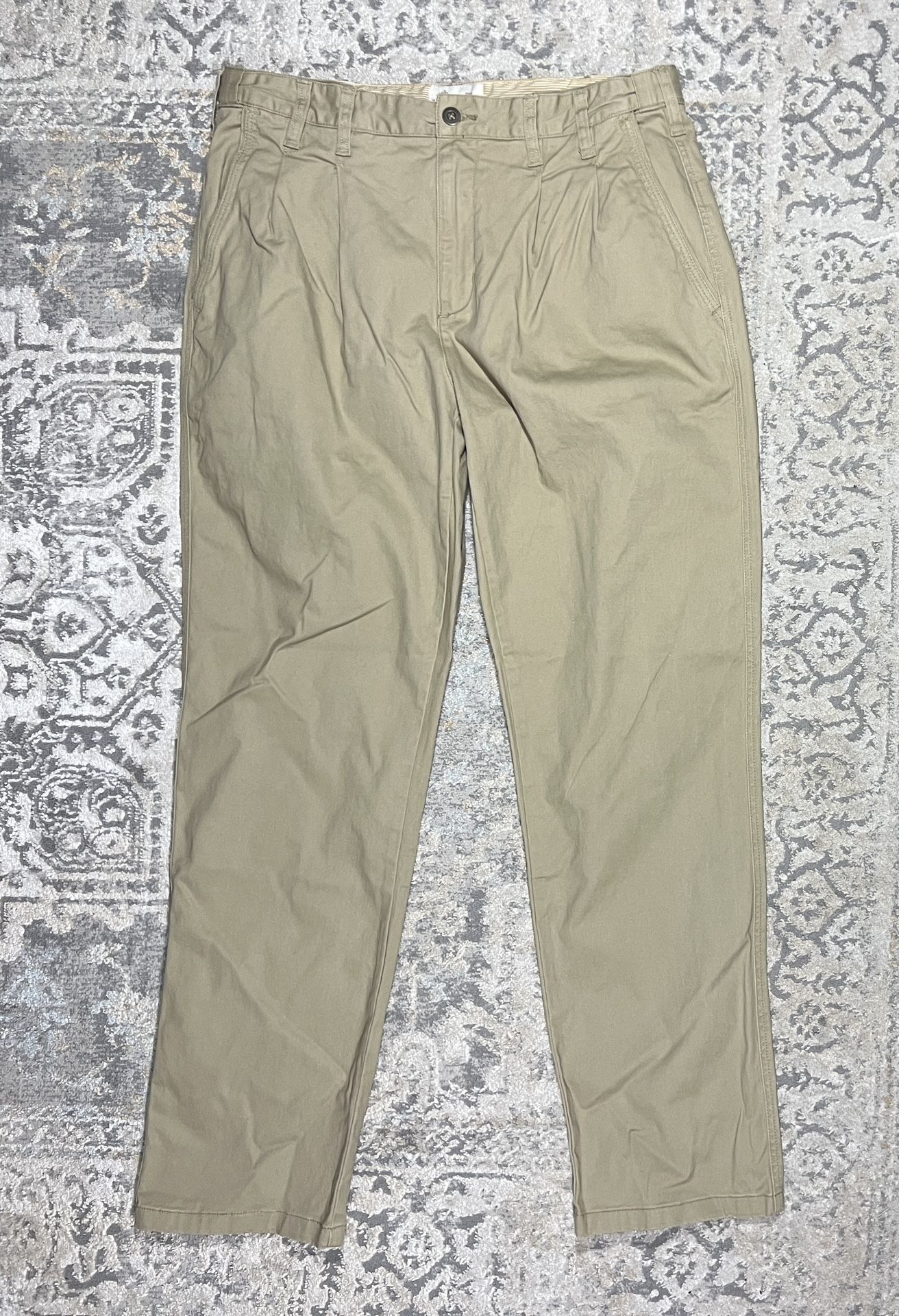 Territory Ahead Pants Mens 35x32 Beige Straight Flat Front