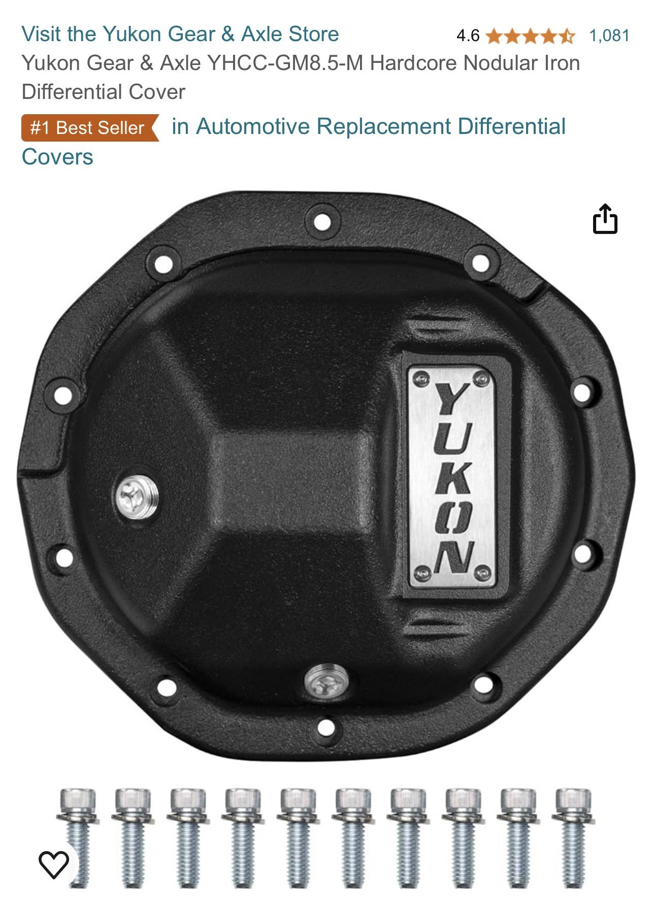 Yukon Hardcore Differential Cover