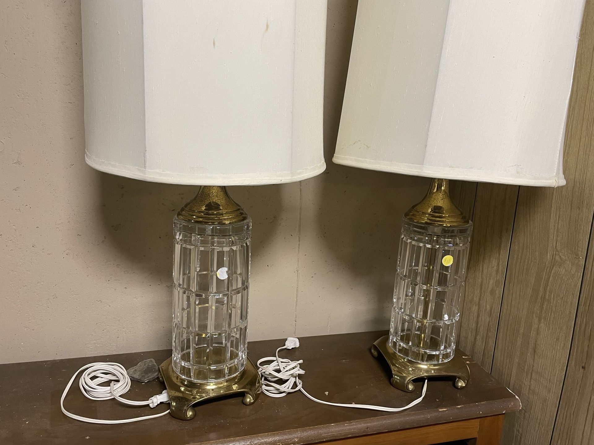 Brass/glass Lamps