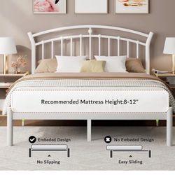 Queen size metal bed newborn