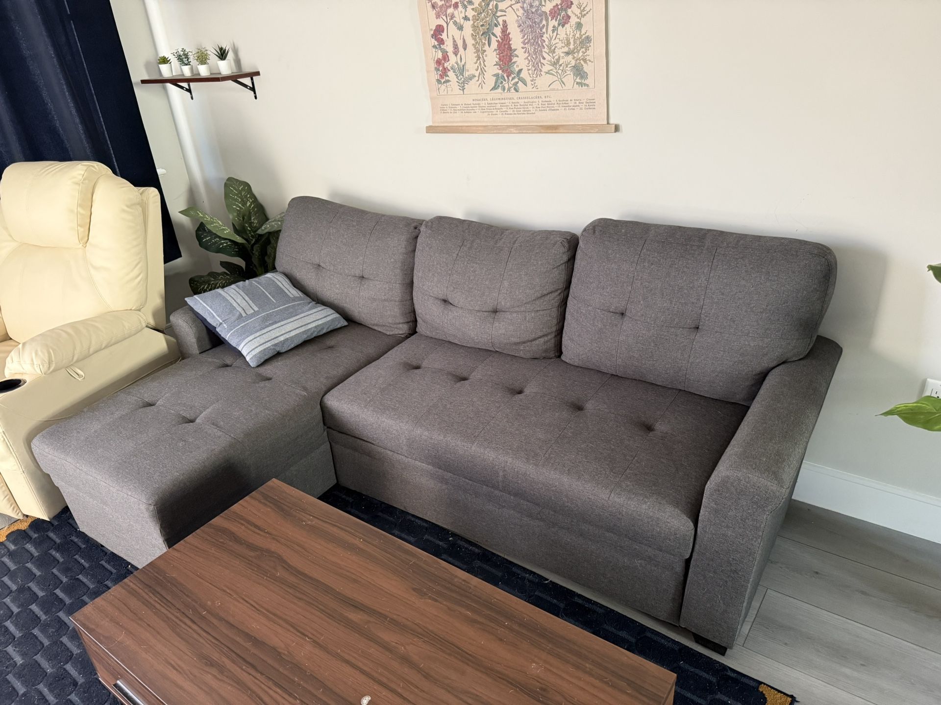 L Shaped Pull Out Futon