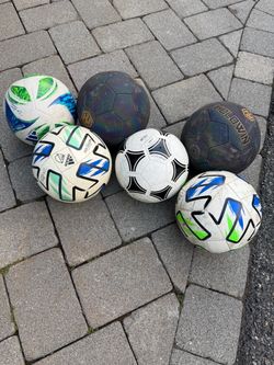 Size 4 soccer balls - six total