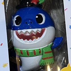 Kurt S. Adler Daddy Shark Christmas Tree Ornament Top Hat Blue Baby Shark NWT