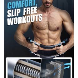 Twister Arm Trainer – Adjustable Forearm, Chest & Arm Strengthener, Portable Home Gym Workout Equipment for Men, Women & Seniors, Upper Body Fitness &