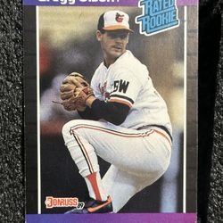 1988 Donruss Gregg Olson Rookie Baltimore Orioles #46 very clean !!