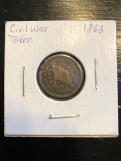 1863 Civil War Dix Token “Spoot” Error Coin