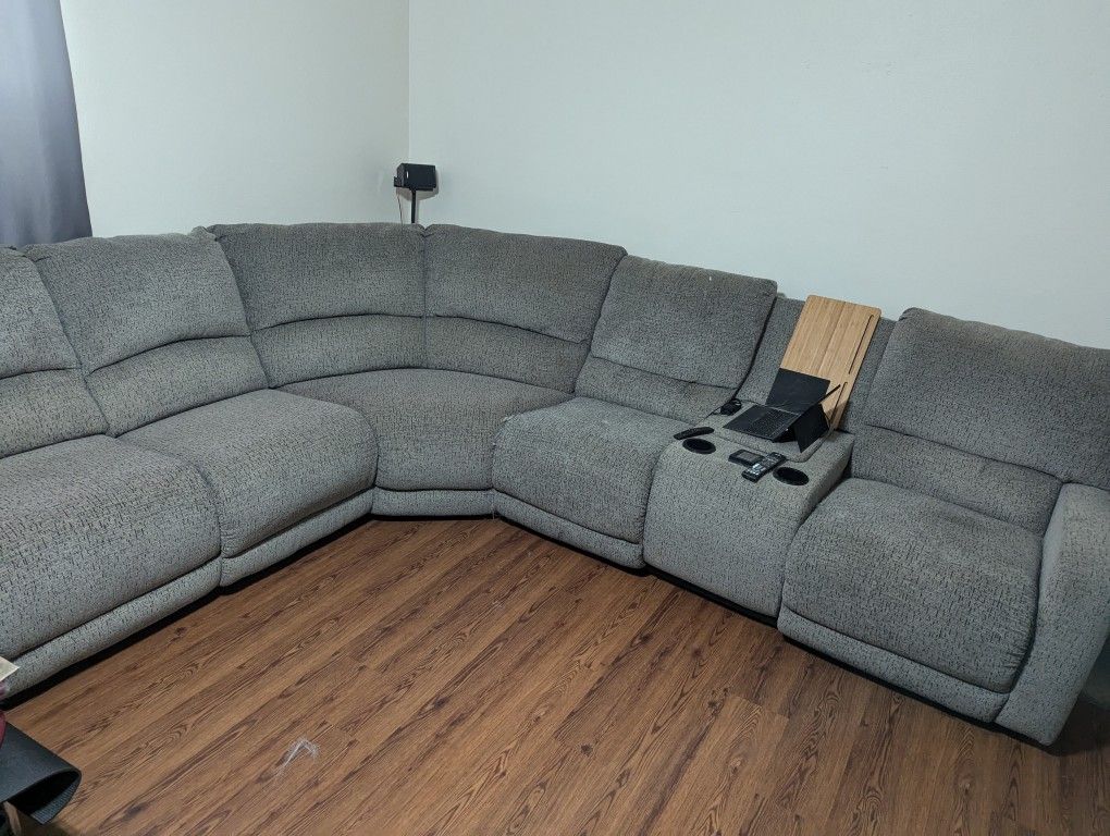 Sectional With Power Recliners