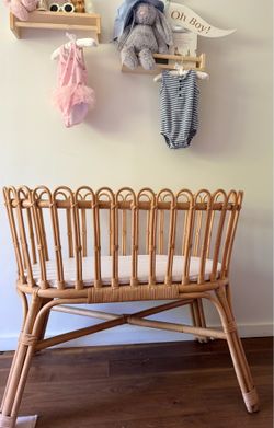 Rattan Bassinet & Pad Set - Pottery Barn Kids