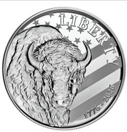 10 oz. 2026 Buffalo Silver Round Sunshine Minting America 250th Anniversary