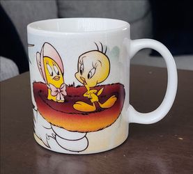 Looney Tunes Tweety Bird Virgo Zodiac Sign Mug 1994 Horoscope