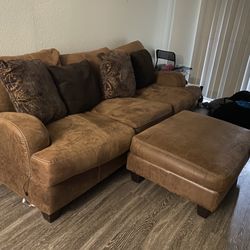 Couch With Ottoman 