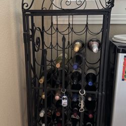 Rod Iron Wine Rack