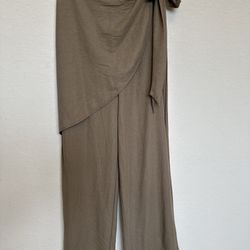 Zara wide leg beige trousers Pants For  Woman - Size S NEW!