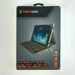 Blackweb Universal 7/8 Inch Folio Keyboard Tablet Case.  Ig