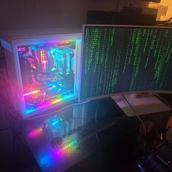 rtx4090 gaming pc with Samsung 34" ultrawide monitor