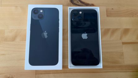Unlocked iPhone 13 128GB Black with 100% battery health.