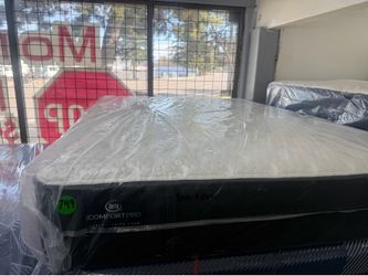 QUEEN SIZE SERTA ICOMFORT PRO LATEX MATTRESS & BOX SPRING BED SET