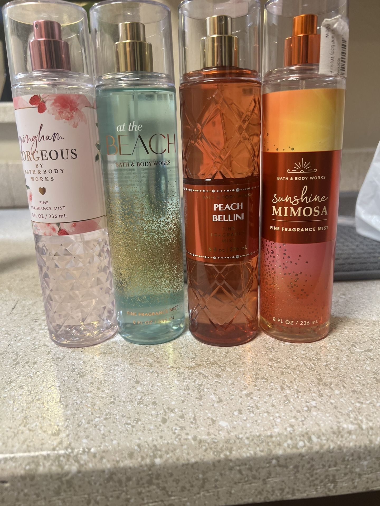 Body & Body Works Fine Fragrance Mist 4 Piece Lot