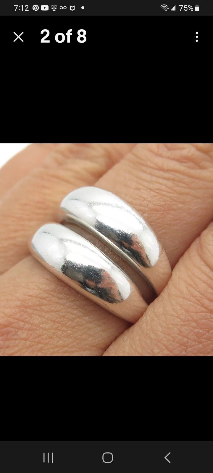 Vtg.JOSEPH ESPOSITO STERLING SIsVER RING- SZ10