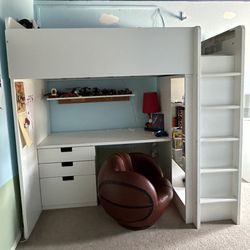 IKEA Loft Bed & Desk