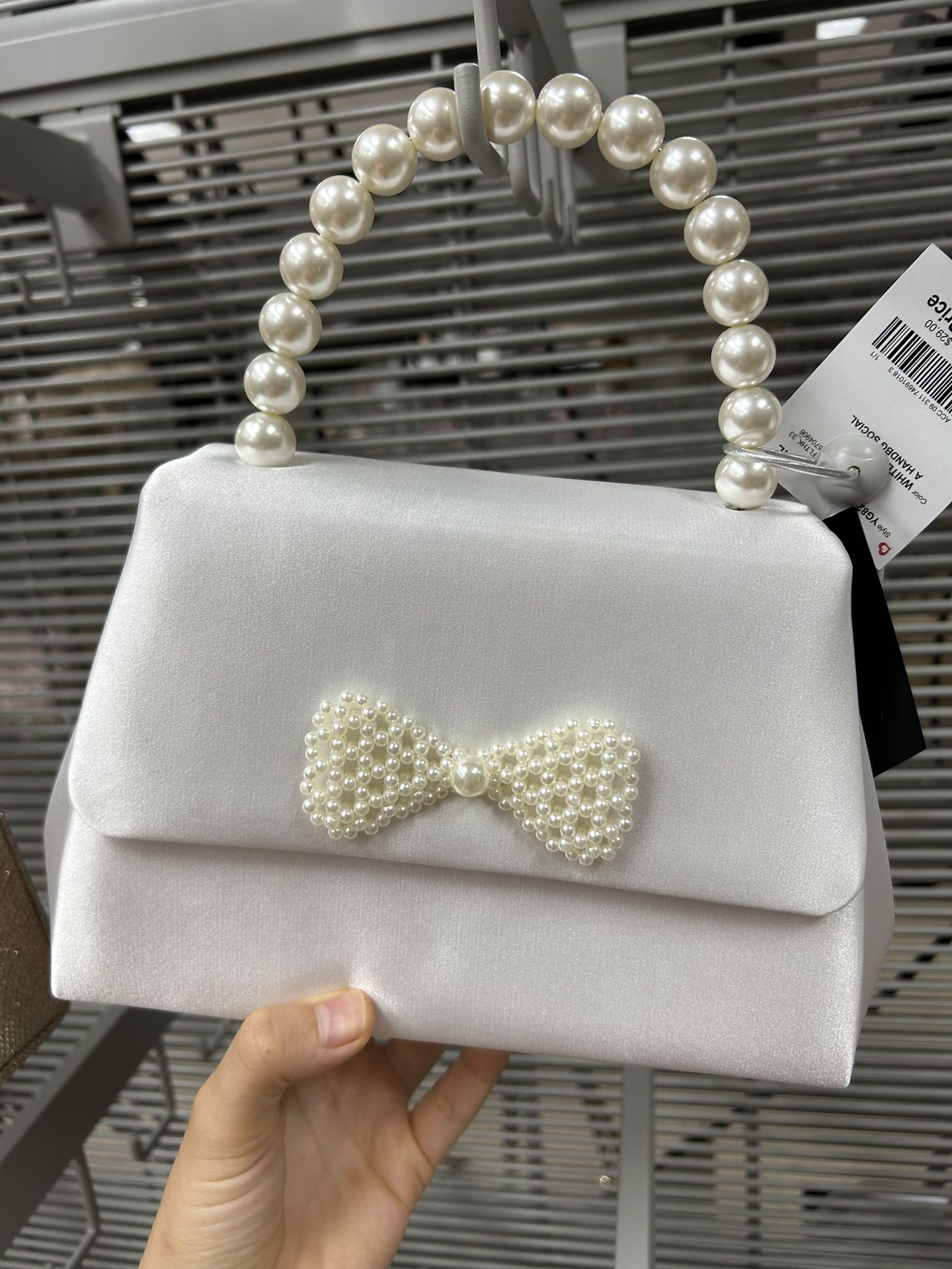 Bow Beaded Handbag