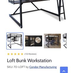 Full Size Loft Bed With Desk 