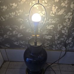 Lampara   Azul Suvido/ Dark Blue Lamp