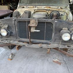 1970 GMC C10 grill hood radiator support