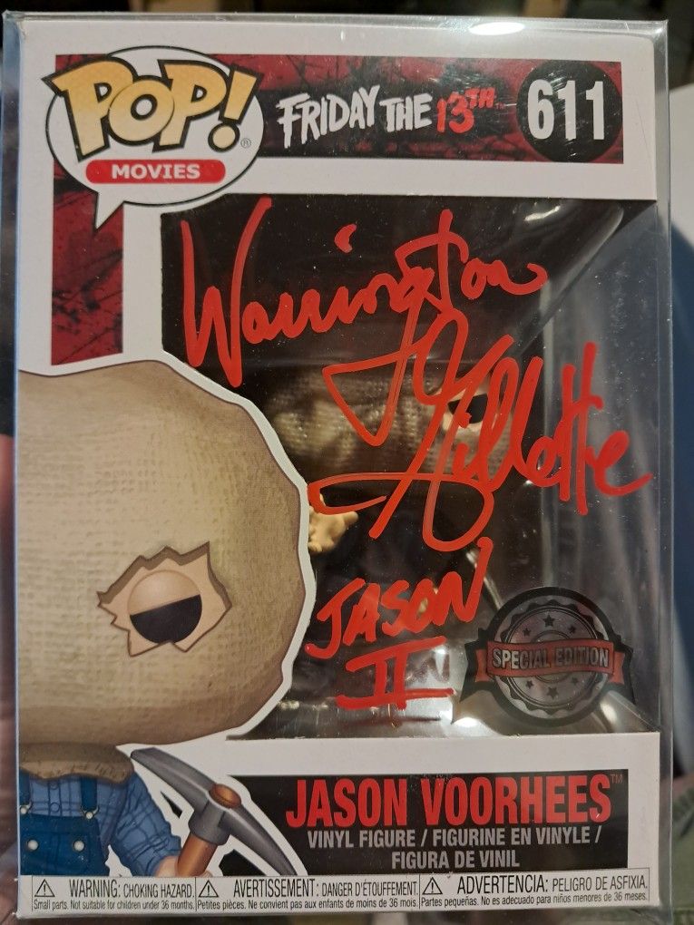 Friday The 13th Jason Signed Pop
