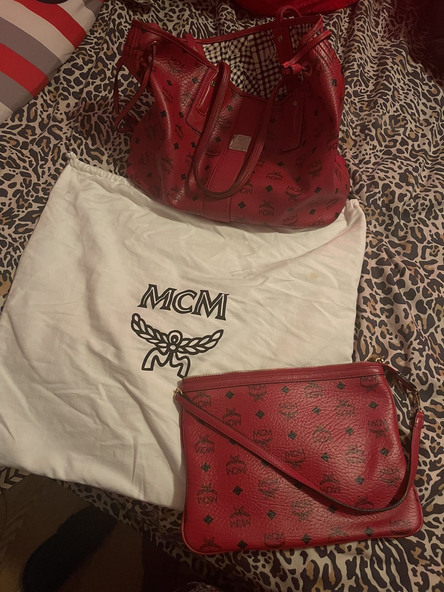 Authentic MCM Bag With Duster Bag 
