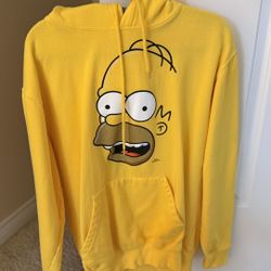 Homer Simpson Hoodie – Bright Yellow, Unisex