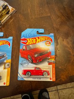 Hot Wheels 91 GMC Syclone Blue HW Turbo and Red Hot Trucks Lot Of 2 HTF