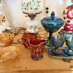 Vintage Depression glass lot